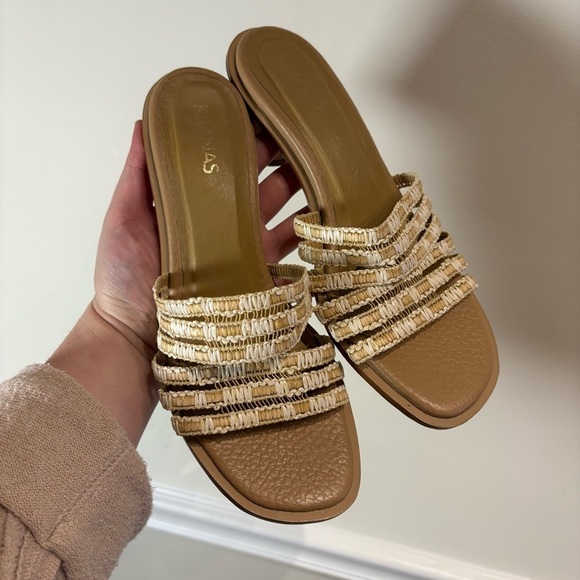 Kaanas Setar Strap Wooden Heel in Natural Size 7 - Picture 6 of 10